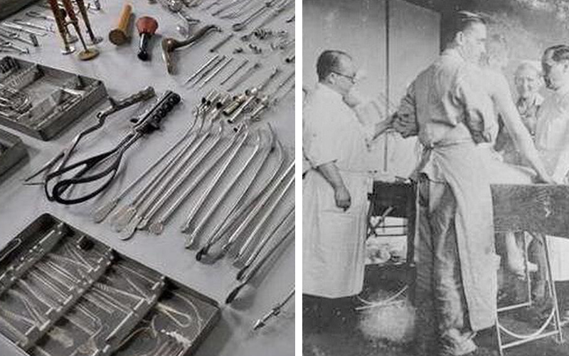 原來這些都是納粹集中營使用過的駭人刑具！現在我終於明白德國的刀具為何這麼耐用了．．．