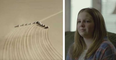 給太空人爸爸的訊息！小女孩「找來11輛車奔馳沙漠」  畫出「5980萬㎡最巨大思念」破紀錄惹哭全球
