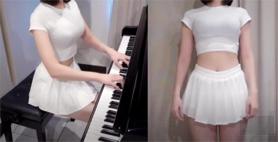 鋼琴女神模仿「峮峮炸裂陳子豪」 1分鐘彈跳片讓日本網友瘋朝聖